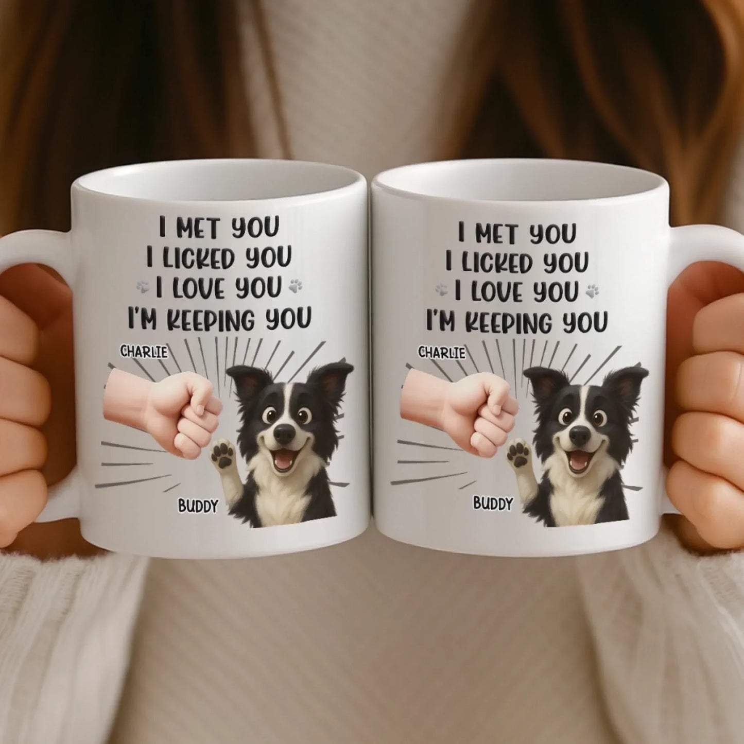 Custom Mug - Personalized Birthday Gifts For Dog Cat Lovers, Dog Dad And Mom, Cat Owners - My Pets Think I'm Cool