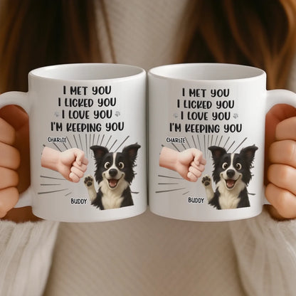 Custom Mug - Personalized Birthday Gifts For Dog Cat Lovers, Dog Dad And Mom, Cat Owners - My Pets Think I'm Cool