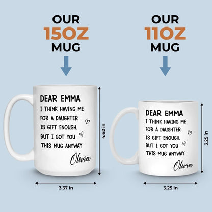 Custom Mug - Personalized Birthday Gifts For Mom, Dad - You Make My World Better