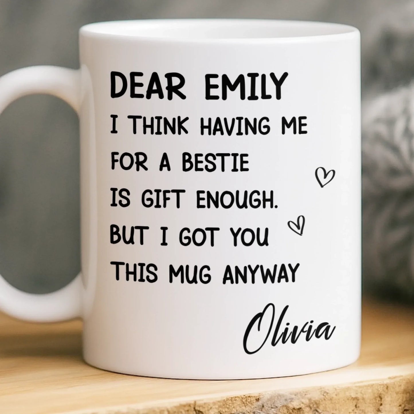 Custom Mug - Personalized Best Friend Birthday Gifts For Women, Besties, Sisters, BFF - You Are My Everyday Joy