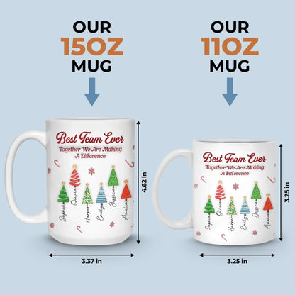Custom Mug - Personalized Christmas Birthday Gifts For Coworker, Work Bestie - Better Together At Work
