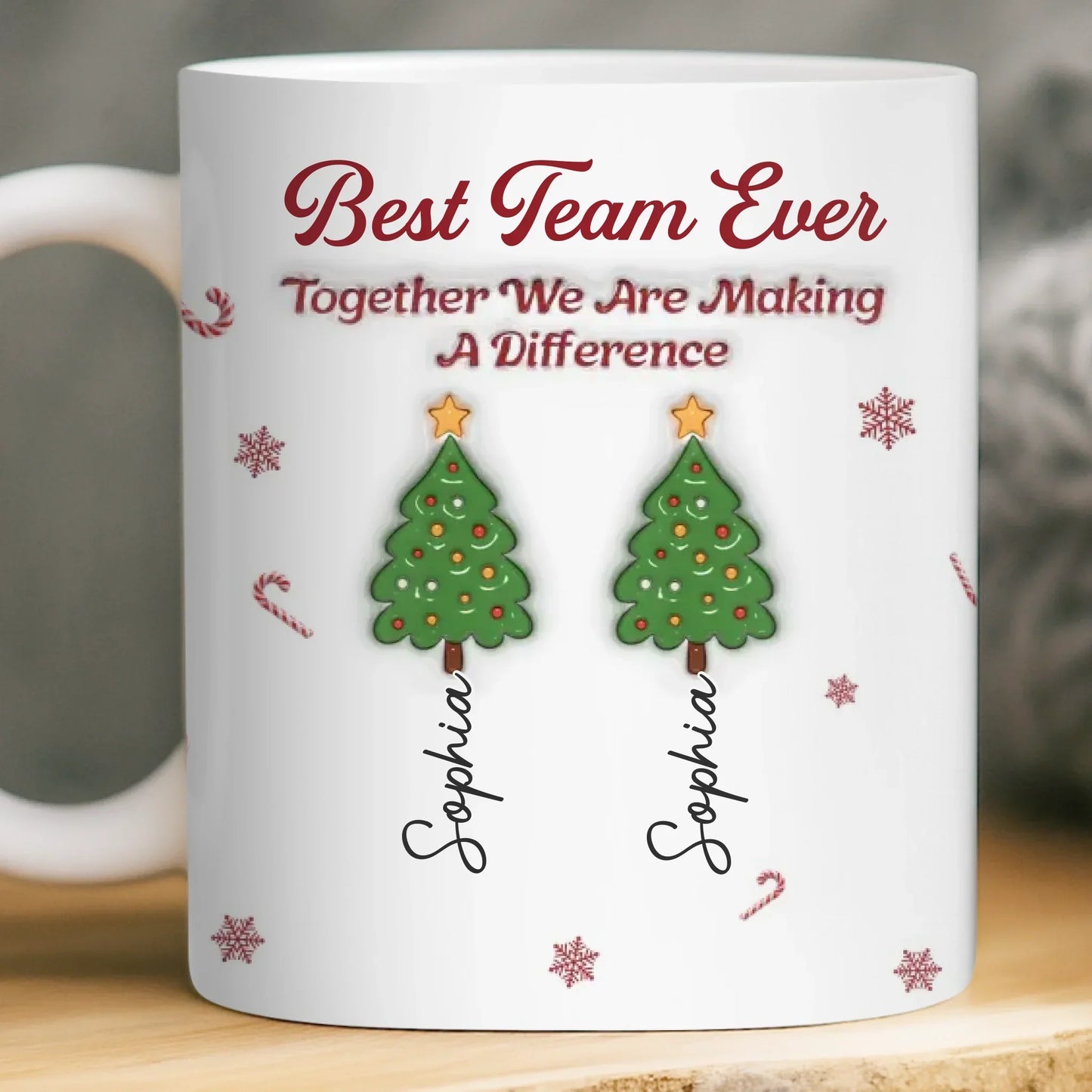 Custom Mug - Personalized Christmas Birthday Gifts For Coworker, Work Bestie - Better Together At Work