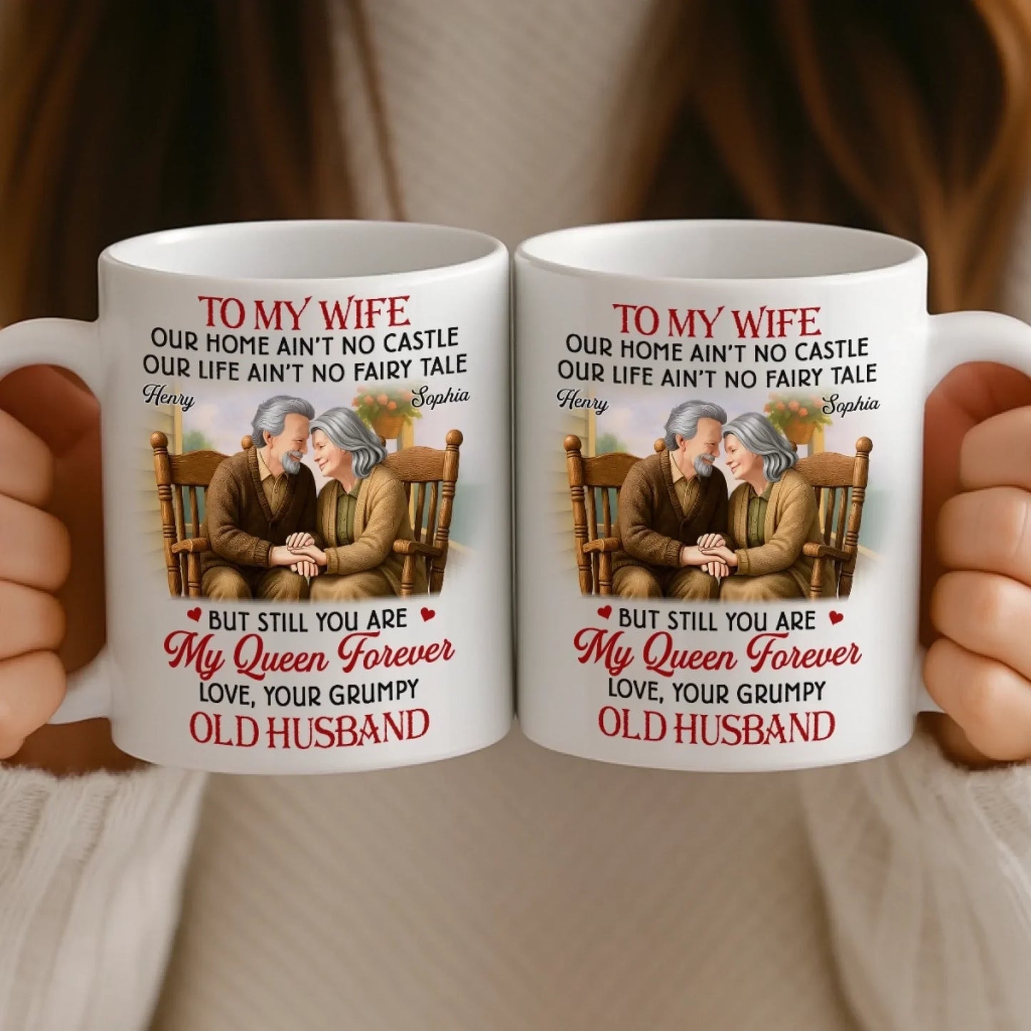 Custom Mug - Personalized Anniversary Wedding Gifts For Husband And Wife, Him And Her - Always Better Together