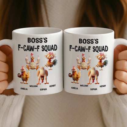 Custom Mug - Personalized Funny Gifts For Best Friends, Coworker, Work Bestie - Cluck If You Love Your Coworkers
