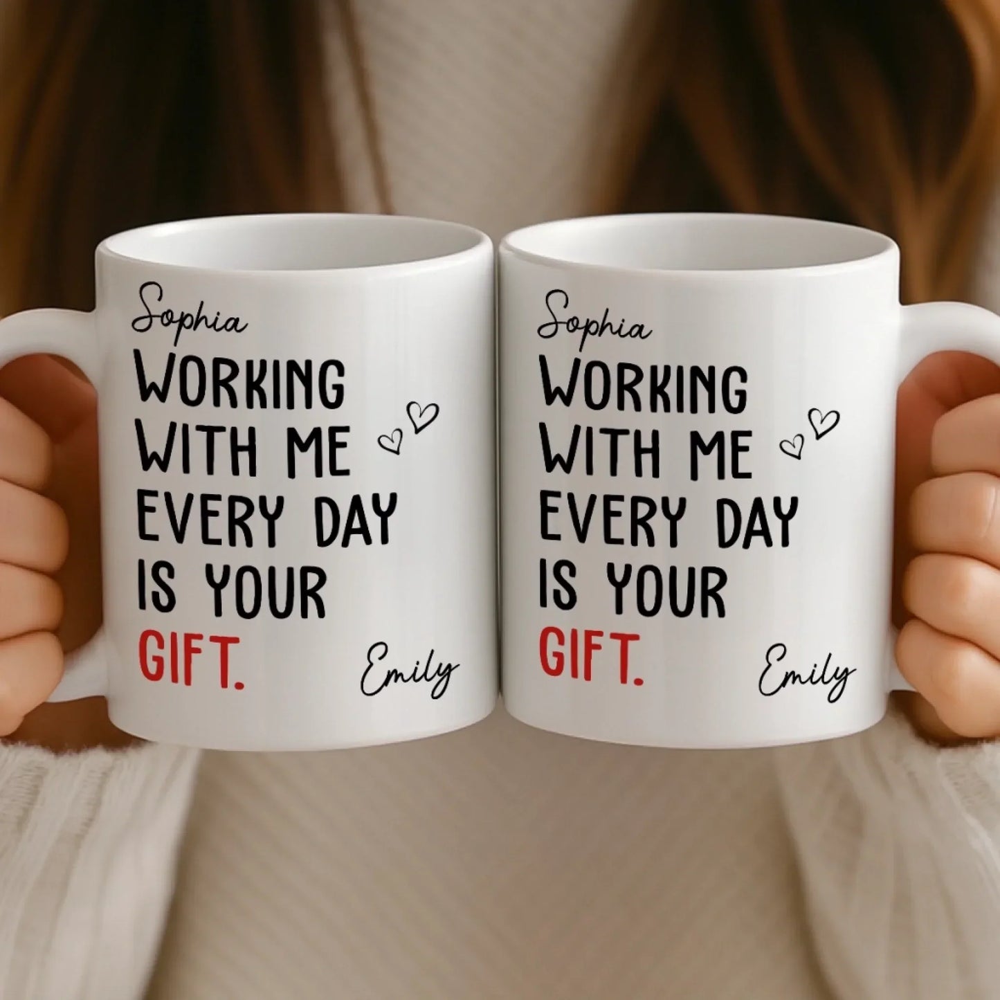 Custom Mug - Personalized Birthday Gifts For Coworker, Work Bestie - Turning Chaos Into Wins Daily