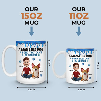 Custom Mug - Personalized Birthday Gifts For Dog Lovers, Dog Dad And Mom - Best Buds For Life