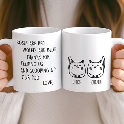 Custom Mug - Personalized Birthday Gifts For Cat Lovers, Cat Mom And Dad - My Cats Own Me
