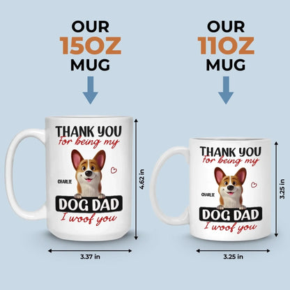 Custom Mug - Personalized Birthday Gifts For Dog Lovers, Dog Dad And Mom - Happy Pup, Happy Life