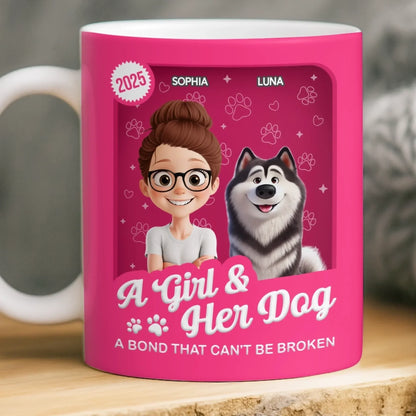 Custom Mug - Personalized Birthday Gifts For Dog Lovers, Dog Dad And Mom - Forever My Little Buddy
