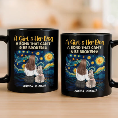 Custom Black Mug - Personalized Birthday Gifts For Dog Cat Lovers, Dog Dad And Mom, Cat Owners - Where The Fur Meets The Soul