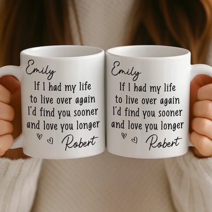 Custom Mug - Personalized Anniversary Wedding Gifts For Husband And Wife, Him And Her - Love You More Every Day