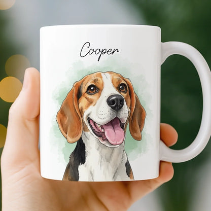 Custom Photo Mug - Personalized Christmas Birthday Gifts For Dog Cat Lovers, Dog Dad And Mom, Cat Owners - My Sunshine Pup