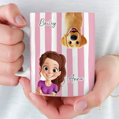 Custom Mug - Personalized Christmas Birthday Gifts For Dog Cat Lovers, Dog Dad And Mom, Cat Owners - Love And Fur Everywhere