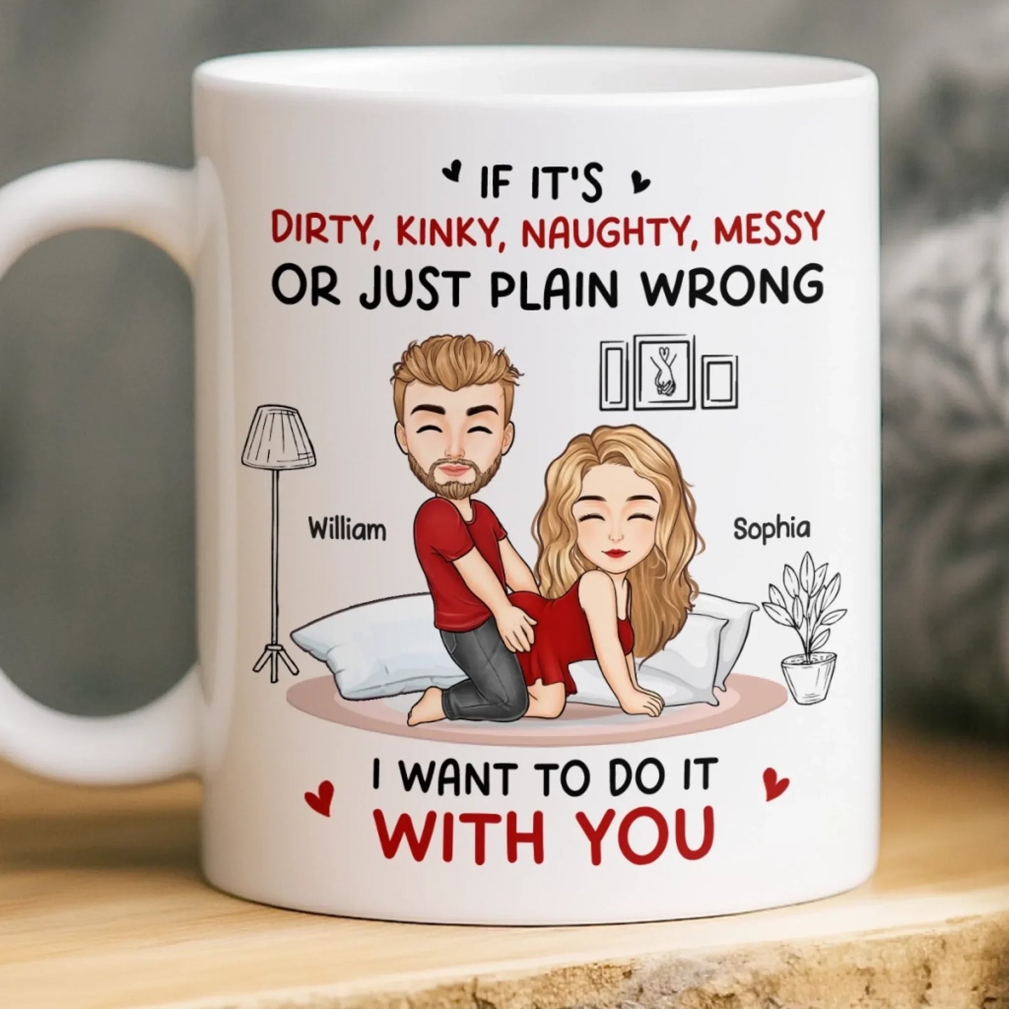 Custom Mug - Personalized Anniversary Wedding Gifts For Husband And Wife, Him And Her - Together Still Choosing You