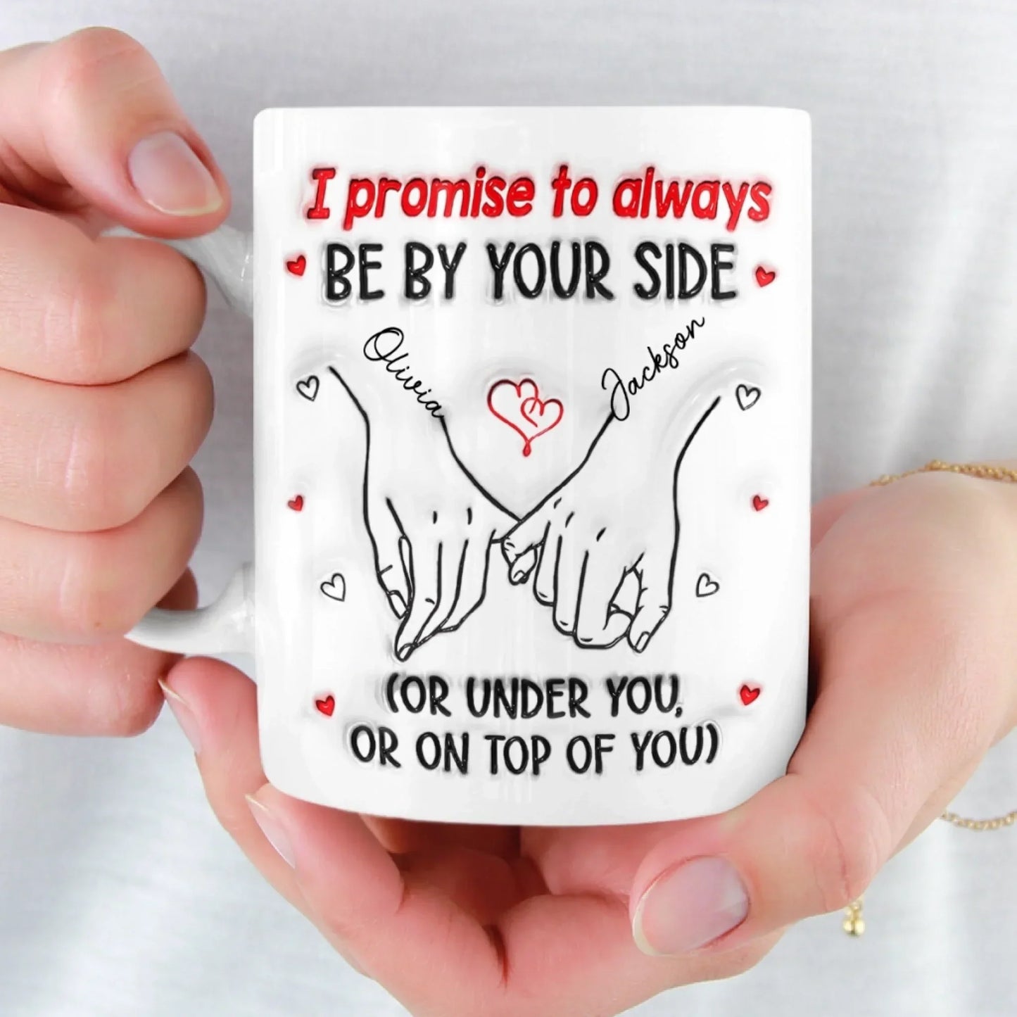 Custom Mug - Personalized Anniversary Wedding Gifts For Husband And Wife, Him And Her - Our Love Still Grows