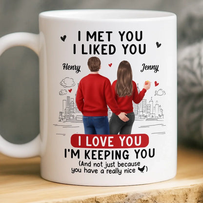 Custom Mug - Personalized Anniversary Wedding Gifts For Husband And Wife, Him And Her - Still Sweet On You