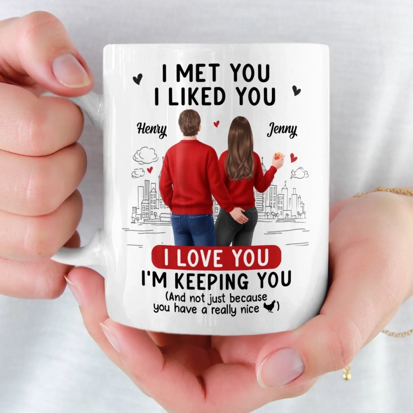Custom Mug - Personalized Anniversary Wedding Gifts For Husband And Wife, Him And Her - Still Sweet On You