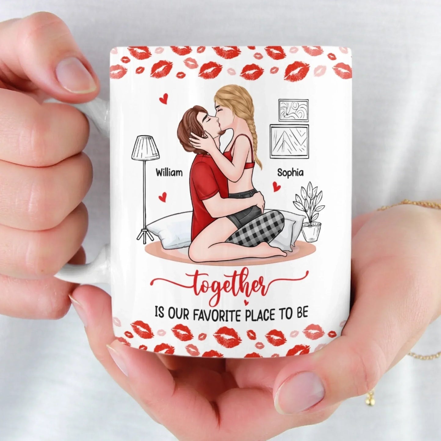 Custom Mug - Personalized Anniversary Wedding Gifts For Husband And Wife, Him And Her - Choosing You Every Day