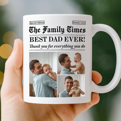 Custom Photo Mug - Personalized Birthday Gifts For Mom, Dad, Brother, Sister, Kids - You Are My Safe Home