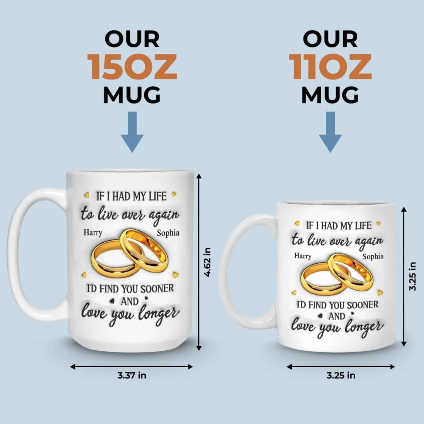 Custom Mug - Personalized Anniversary Wedding Gifts For Husband And Wife, Him And Her - Always Choosing You My Love