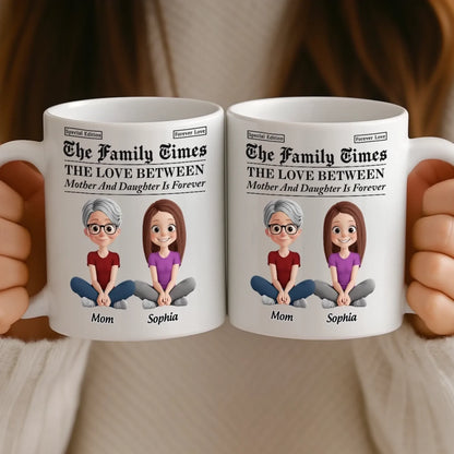 Custom Mug - Personalized Birthday Gifts For Mom, Dad, Daughter, Son - Growing Up Together With Love