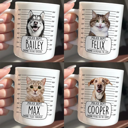 Custom Photo Mug - Personalized Birthday Gifts For Dog Cat Lovers, Dog Dad And Mom, Cat Owners - Serial Treat Killer