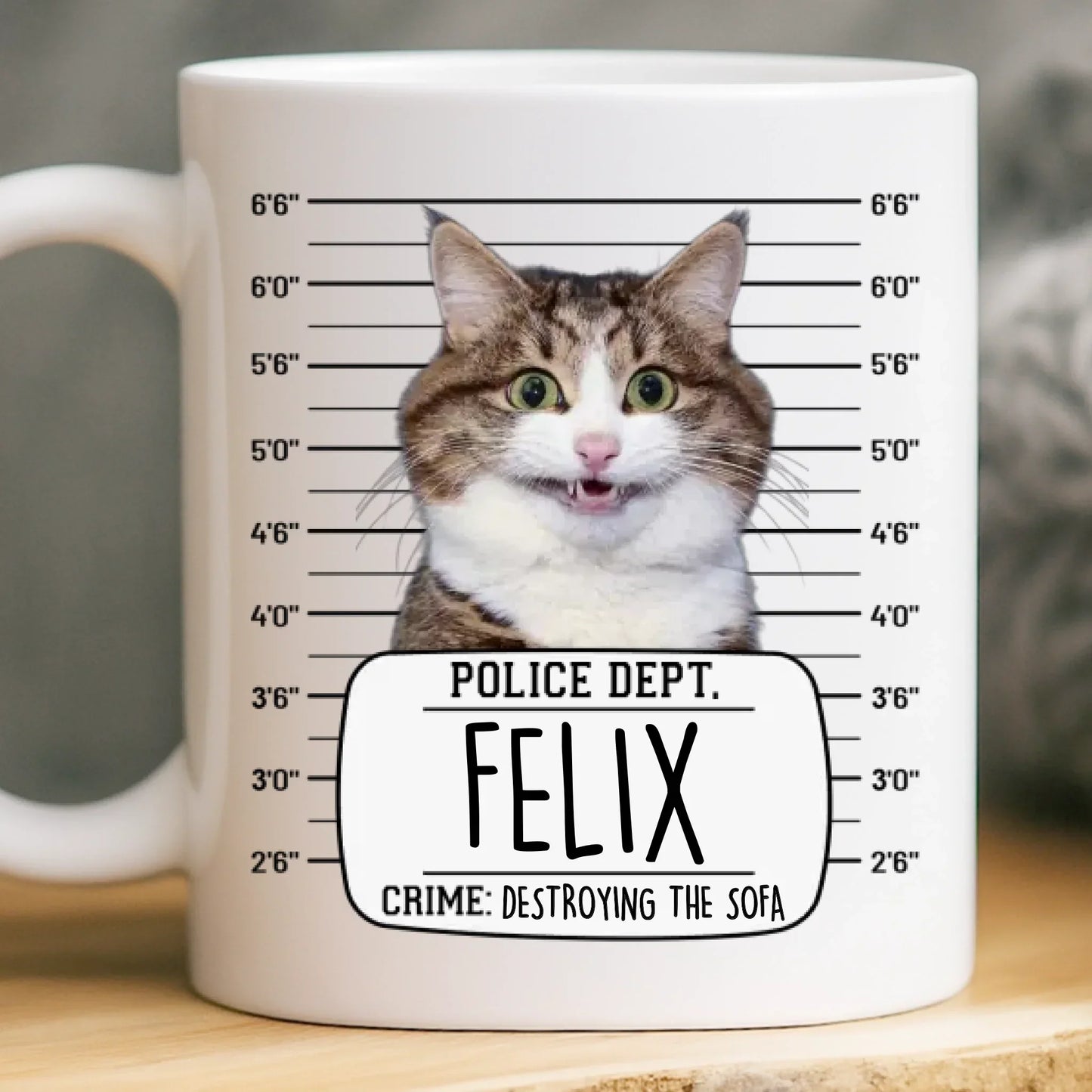 Custom Photo Mug - Personalized Birthday Gifts For Dog Cat Lovers, Dog Dad And Mom, Cat Owners - Serial Treat Killer
