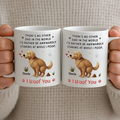 Custom Mug - Personalized Christmas Birthday Gifts For Dog Lovers, Dog Dad And Mom - Poop Buddy For Life