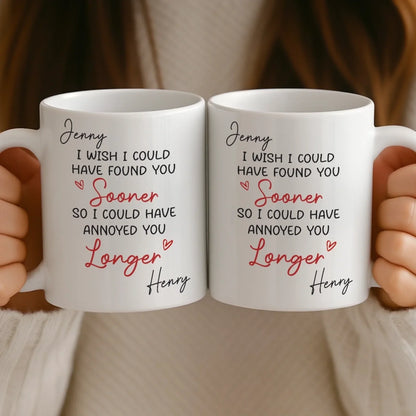 Custom Mug - Personalized Anniversary Wedding Gifts For Husband And Wife, Him And Her - You Are My Favorite Person