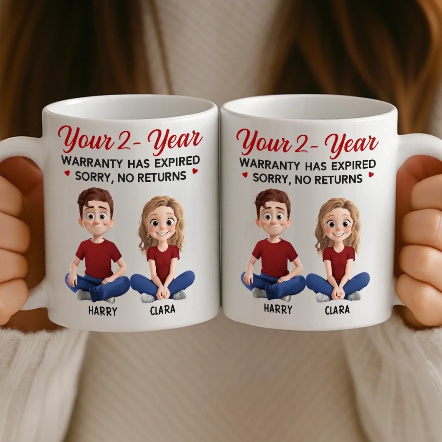 Custom Mug - Personalized Anniversary Wedding Gifts For Husband And Wife, Him And Her - Loving You Is My Favorite