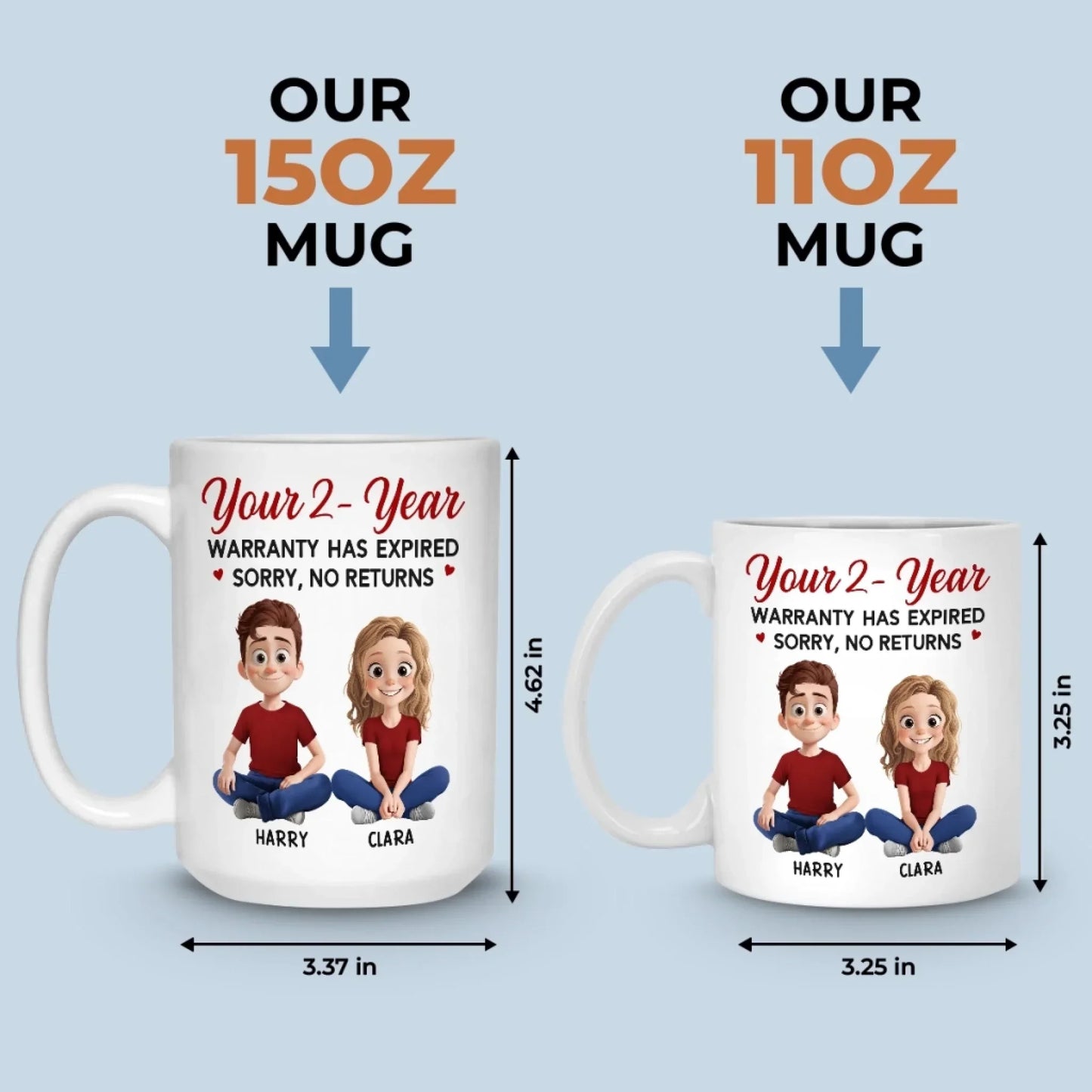 Custom Mug - Personalized Anniversary Wedding Gifts For Husband And Wife, Him And Her - Loving You Is My Favorite