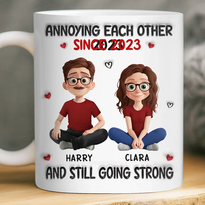 Custom Mug - Personalized Anniversary Wedding Gifts For Husband And Wife, Him And Her - My Safe Place Is You