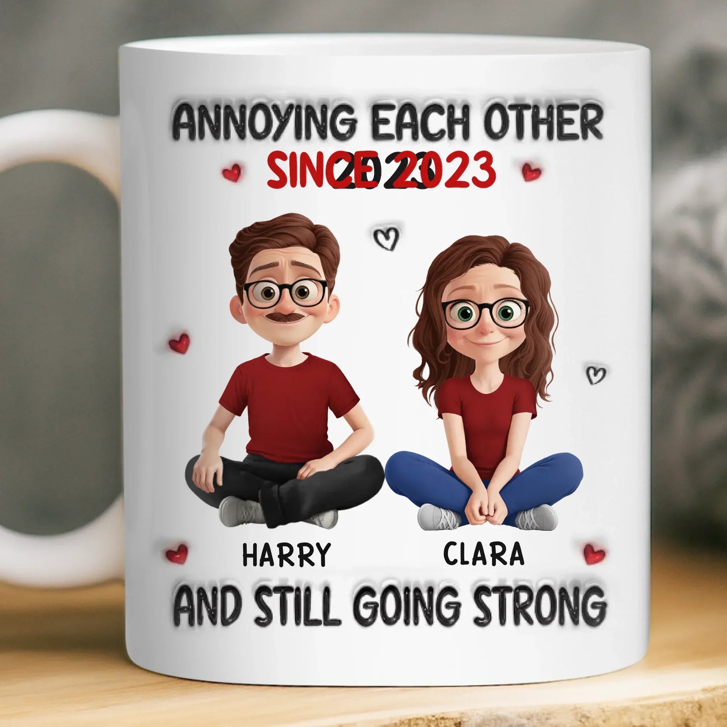Custom Mug - Personalized Anniversary Wedding Gifts For Husband And Wife, Him And Her - My Safe Place Is You