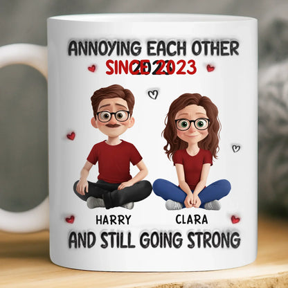 Custom Mug - Personalized Anniversary Wedding Gifts For Husband And Wife, Him And Her - My Safe Place Is You