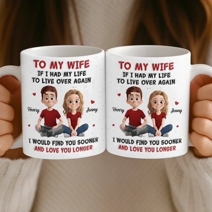 Custom Mug - Personalized Anniversary Wedding Gifts For Husband And Wife, Him And Her - Love You More Every Sunrise