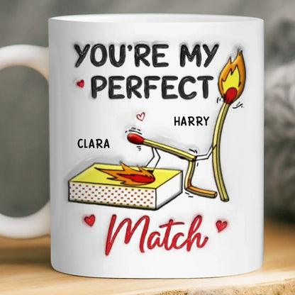 Custom Mug - Personalized Anniversary Wedding Gifts For Husband And Wife, Him And Her - Loving You Feels Effortless