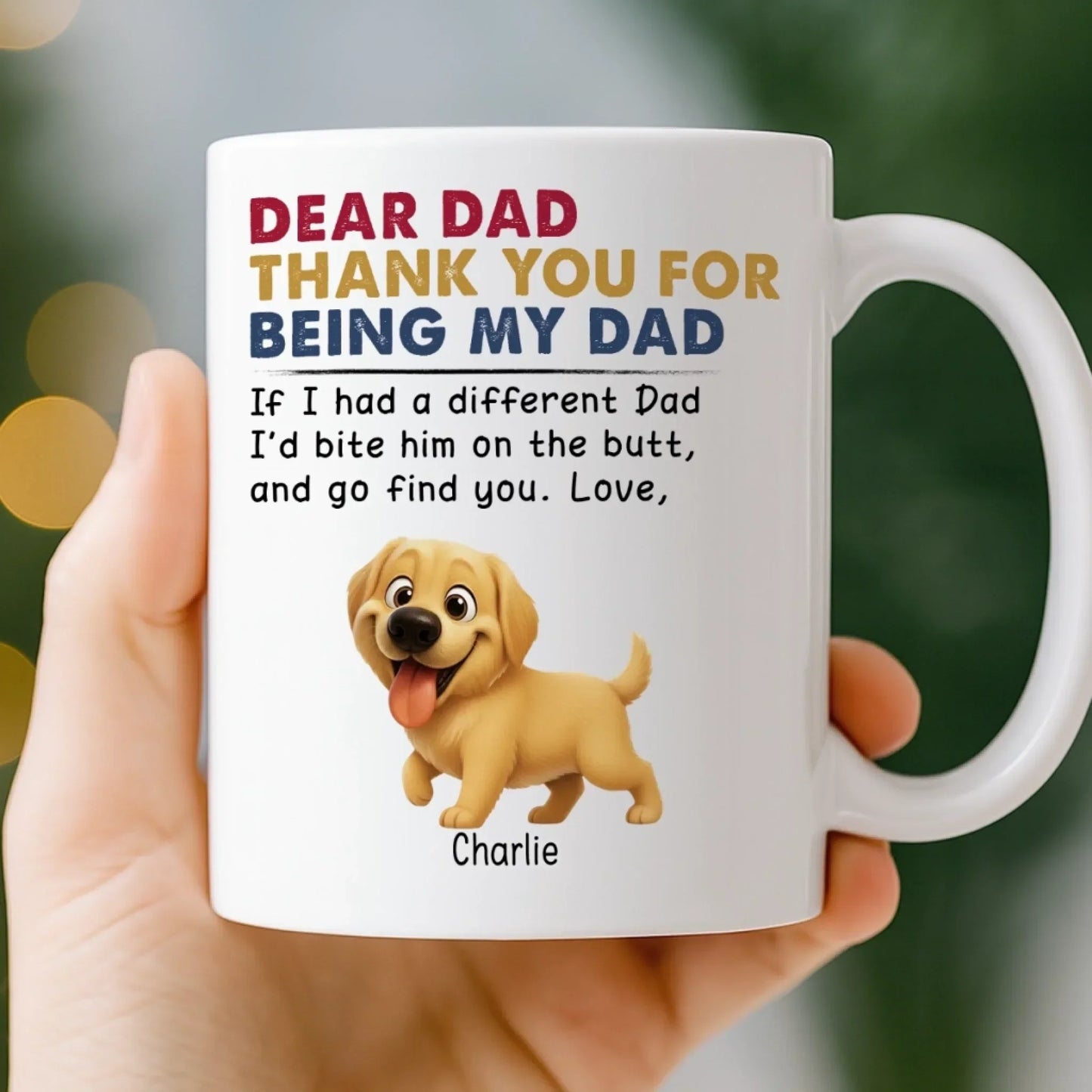 Custom Mug - Personalized Birthday Gifts For Dog Lovers, Dog Dad And Mom - Fur Real, You're The Best