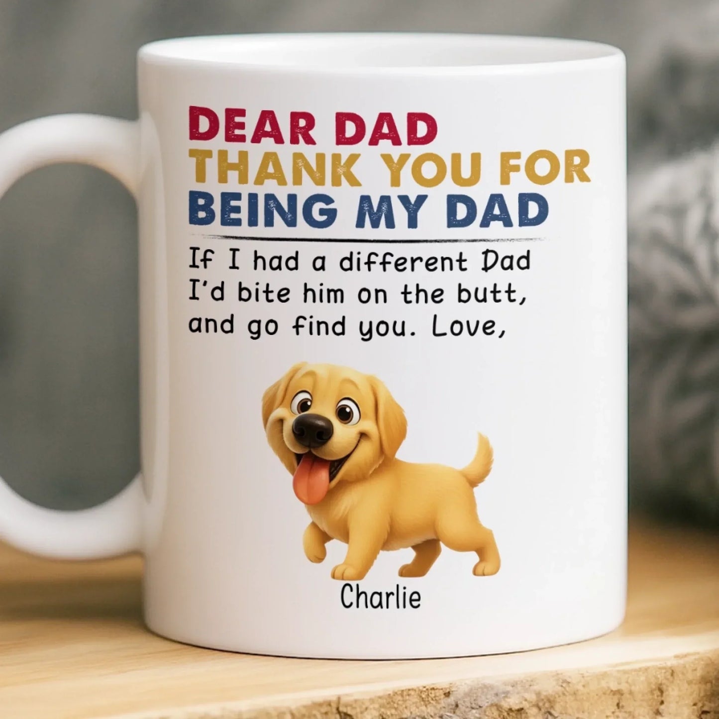 Custom Mug - Personalized Birthday Gifts For Dog Lovers, Dog Dad And Mom - Fur Real, You're The Best