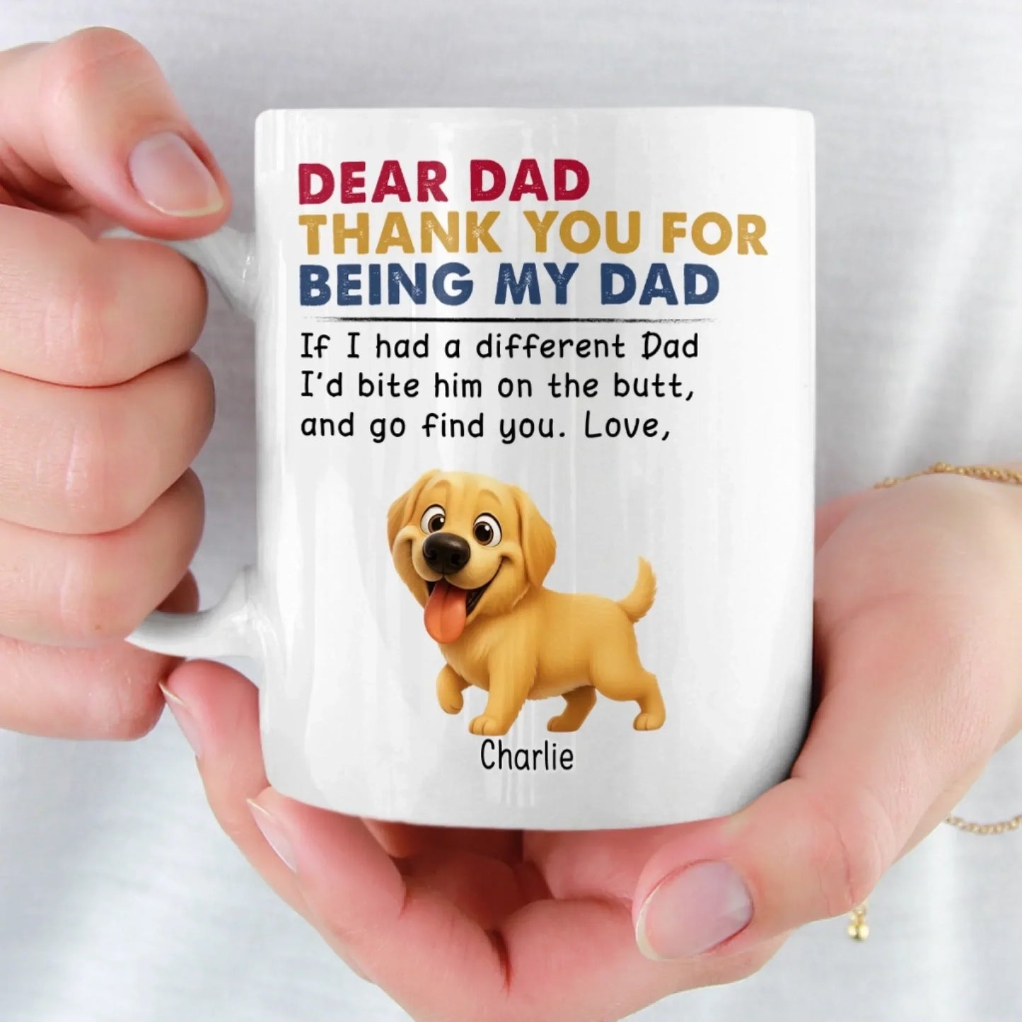 Custom Mug - Personalized Birthday Gifts For Dog Lovers, Dog Dad And Mom - Fur Real, You're The Best