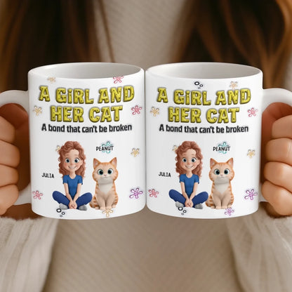 Custom 3D Inflated Effect Printed Mug - Personalized Christmas Birthday Gifts For Cat Lovers, Cat Mom And Dad - Family In Fur