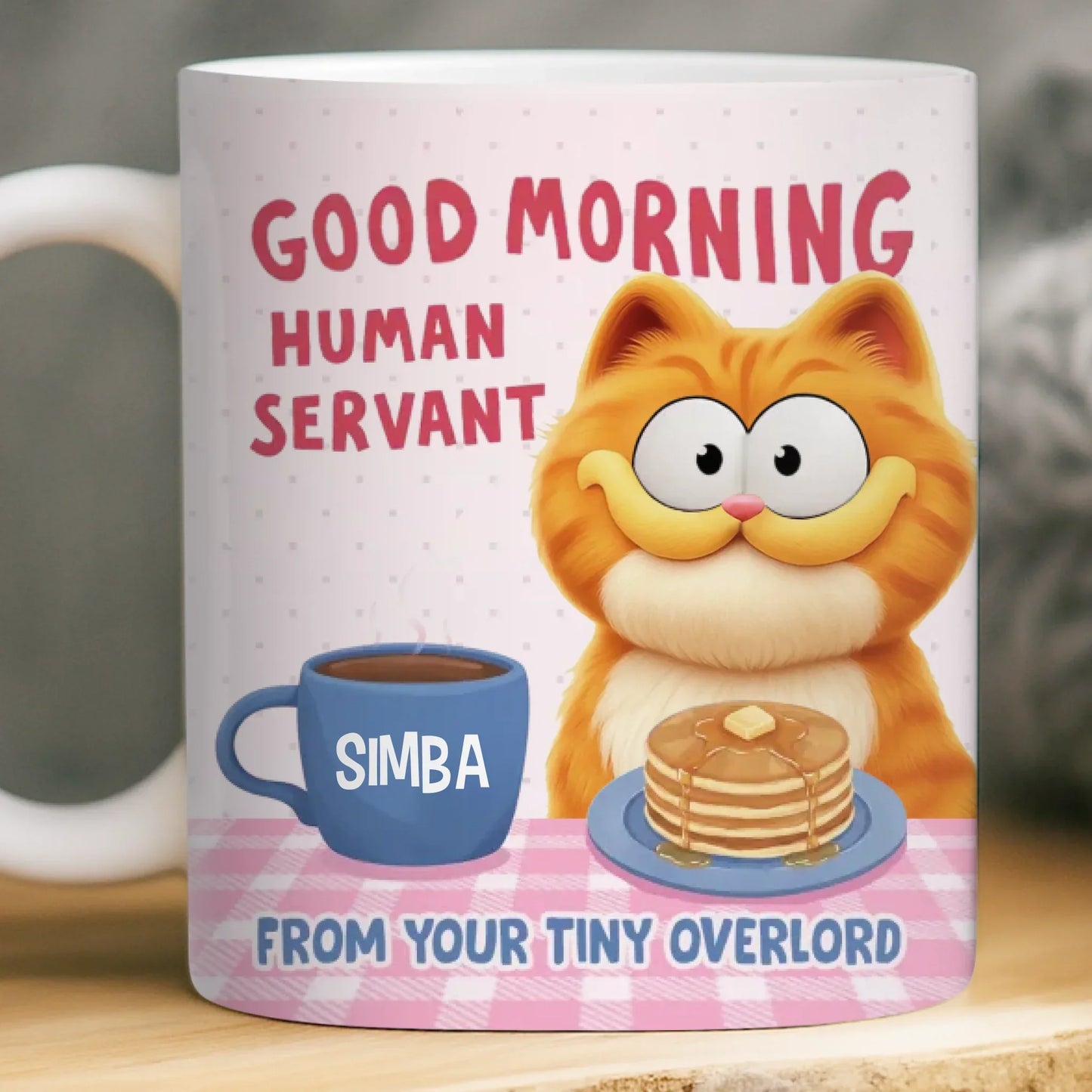 Custom Mug - Personalized Christmas Birthday Gifts For Cat Lovers, Cat Mom And Dad - Tiny Boss Energy