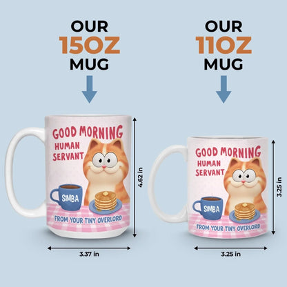 Custom Mug - Personalized Christmas Birthday Gifts For Cat Lovers, Cat Mom And Dad - Tiny Boss Energy
