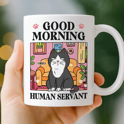 Custom Mug - Personalized Birthday Gifts For Cat Lovers, Cat Mom And Dad - Judgment In Whiskers