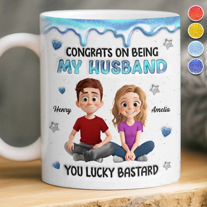Custom 3D Inflated Effect Printed Mug - Personalized Anniversary Wedding Gifts For Husband And Wife, Him And Her - Love Chosen Again And Again