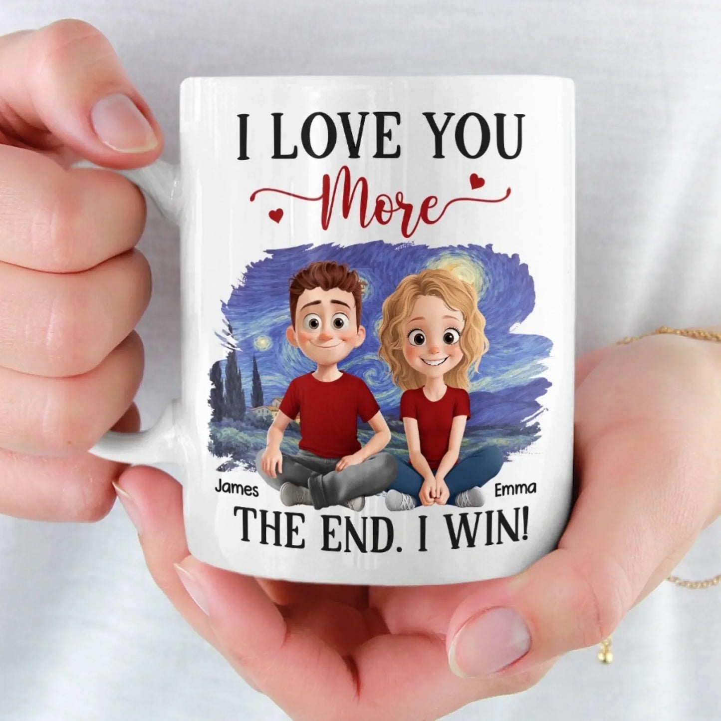 Custom Mug - Personalized Anniversary Wedding Gifts For Husband And Wife, Him And Her - Side By Side Feels Right