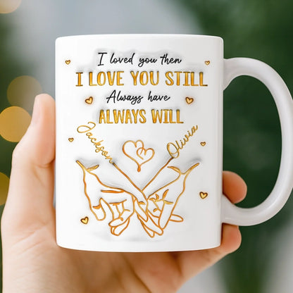 Custom 3D Inflated Effect Printed Mug - Personalized Anniversary Wedding Gifts For Husband And Wife, Him And Her - Together Feels Like Home