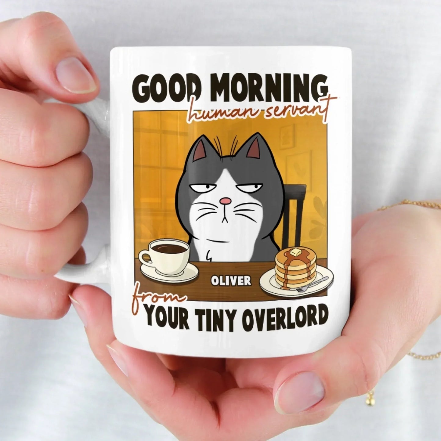 Custom Mug - Personalized Birthday Gifts For Cat Lovers, Cat Mom And Dad - I'm Watching You