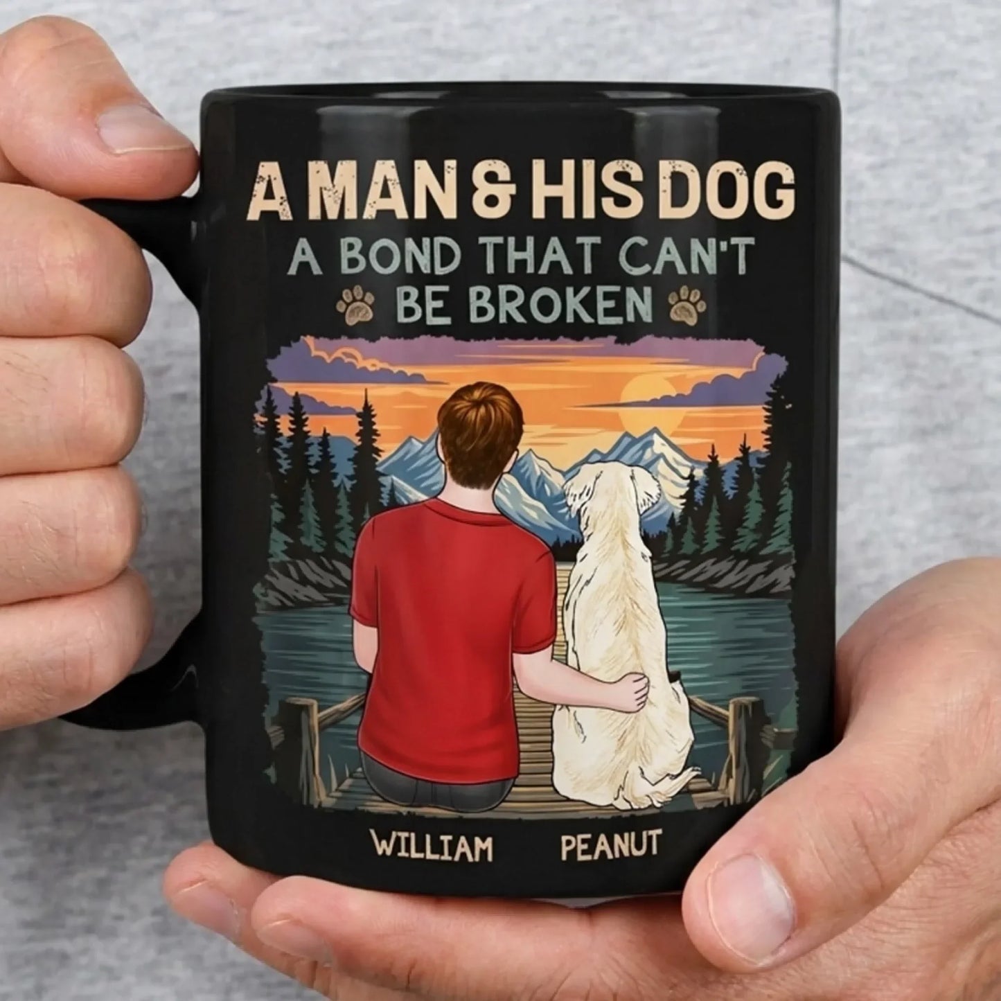 Custom Black Mug - Personalized Birthday Gifts For Dog Lovers, Dog Dad And Mom - Proof Life Needs Dogs