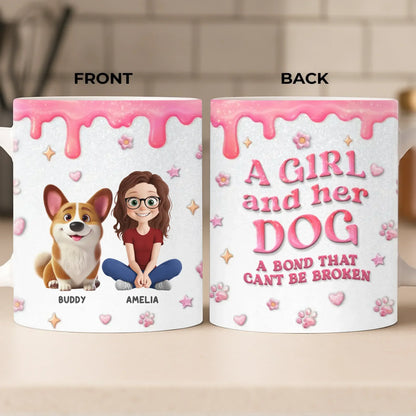 Custom 3D Inflated Effect Printed Mug - Personalized Birthday Gifts For Dog Lovers, Dog Dad And Mom - More Than Pets, More Than Family