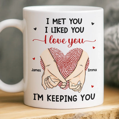 Custom Mug - Personalized Anniversary Wedding Gifts For Husband And Wife, Him And Her - You Are My Safe Place
